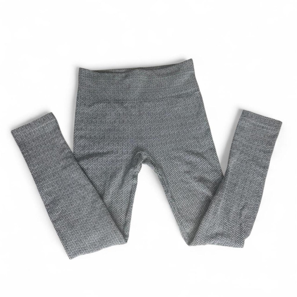 ONE5ONE Herringbone High Waisted Leggings Balletcore Minimalist Stretch Pants